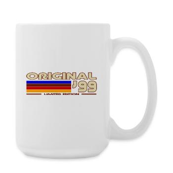 Original 99 Neon Stripes Retro - Große Tasse 440 ml - Weiß - Rechts