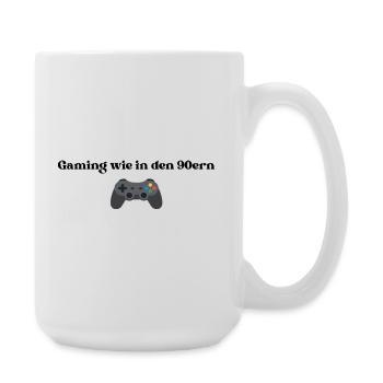 Gaming wie in den 90ern - Große Tasse 440 ml - Weiß - Rechts