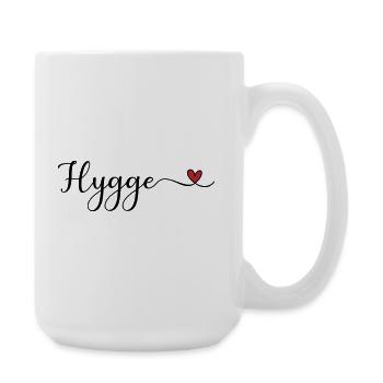 Cœur Hygge - Grande tasse 440 ml - blanc - Droite