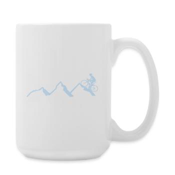 Vélo de montagne Vélo de montagne - Grande tasse 440 ml - blanc - Droite