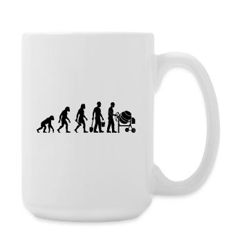 Construction Worker Bricklayer Craftsman Construction Site Bricklayer - Large Mug 440 ml - white - Right