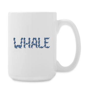 Typographie des baleines - Grande tasse 440 ml - blanc - Droite