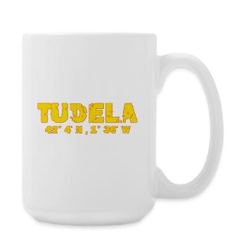 Coordonnées de Tudela Espagne - Grande tasse 440 ml - blanc - Droite