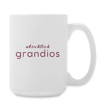 Absichtlich grandios - Große Tasse 440 ml - Weiß - Rechts