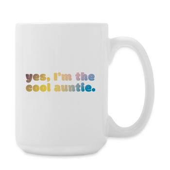 Cool Auntie Statement - Large Mug 440 ml - white - Right