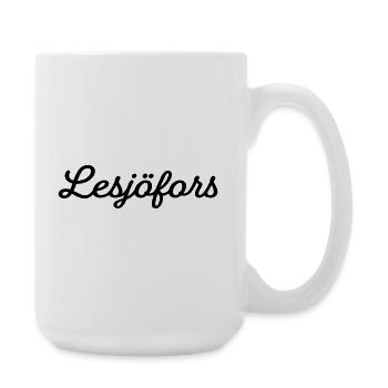 Lesjöfors black - Large Mug 440 ml - white - Right