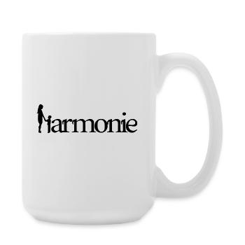 HARMONY! (family, dad, mom, children) - Large Mug 440 ml - white - Right