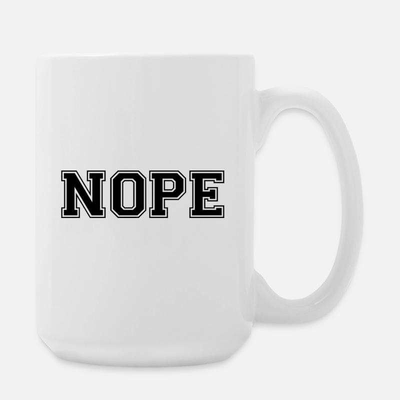 Nope - Large Mug 440 ml - white