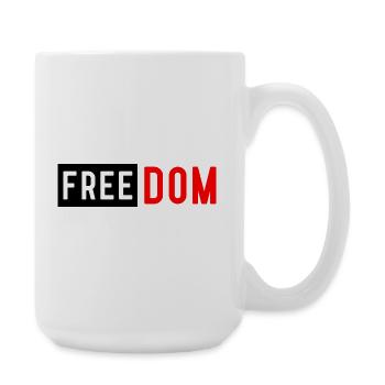 Freedom Shirt | Patriotic & Inspirational Tee - Large Mug 440 ml - white - Right