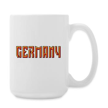 Germany Schriftzug (Relief / 3D / 3C) - Große Tasse 440 ml - Weiß - Rechts