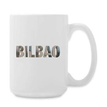BILBAO – Modern Architectural Typography - Large Mug 440 ml - white - Right