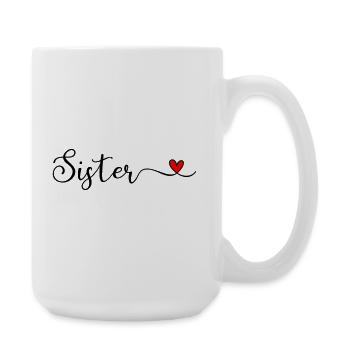 sister - Large Mug 440 ml - white - Right