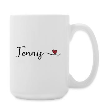 Tennis - J’aime Tennis - Grande tasse 440 ml - blanc - Droite