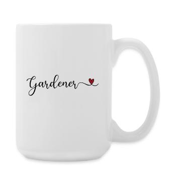 Jardinier - Grande tasse 440 ml - blanc - Droite