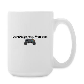 Welt_aus - Große Tasse 440 ml - Weiß - Rechts
