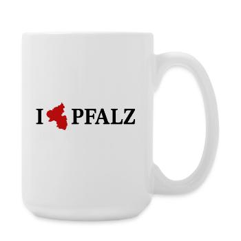 I love Pfalz Rheinland Pfalz - Große Tasse 440 ml - Weiß - Rechts