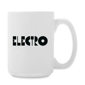 Electro music Logo - Large Mug 440 ml - white - Right