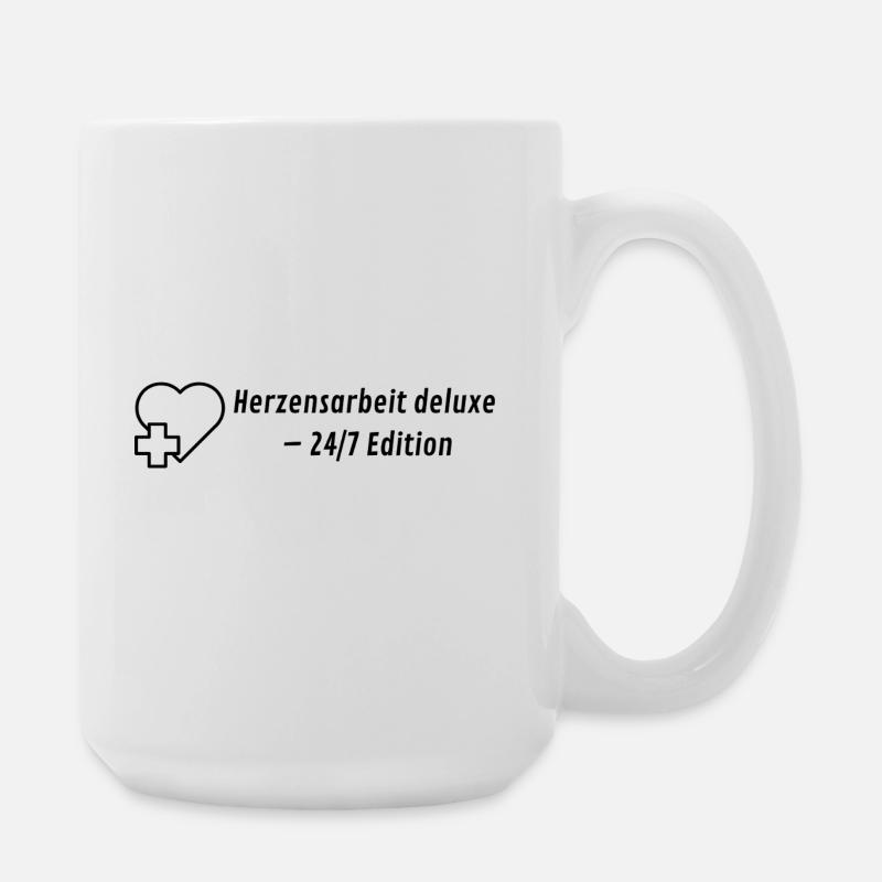 Heart Work Deluxe - 24/7 Edition - Large Mug 440 ml - white