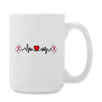 City of London Heartbeat - Large Mug 440 ml - white - Right