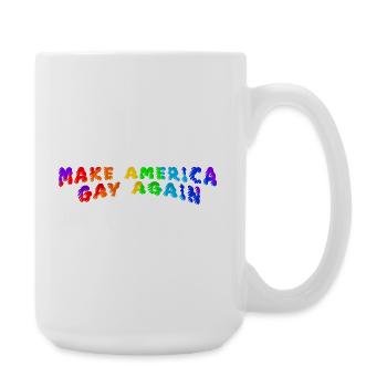 Make America Gay Again - Große Tasse 440 ml - Weiß - Rechts
