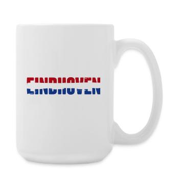 Eindhoven Flagge Niederlande Vintage - Große Tasse 440 ml - Weiß - Rechts