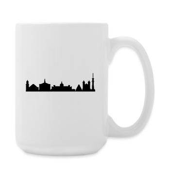 Silhouette de Karlsruhe - Grande tasse 440 ml - blanc - Droite