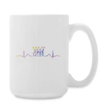 Cheerleader Cheer Mom Cheerleading - Große Tasse 440 ml - Weiß - Rechts