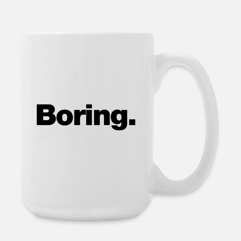 Boring - Large Mug 440 ml - white