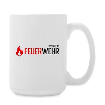 Feuerwehr - Große Tasse 440 ml - Weiß - Rechts