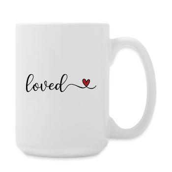 aimé - Grande tasse 440 ml - blanc - Droite