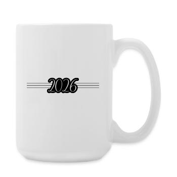 Année 2026 - Grande tasse 440 ml - blanc - Droite