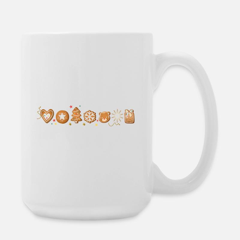 Biscuits de Noël - Grande tasse 440 ml - blanc