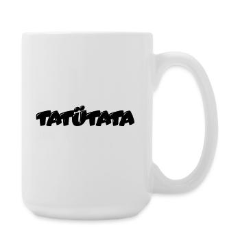 Tatuetata_logo - Large Mug 440 ml - white - Right