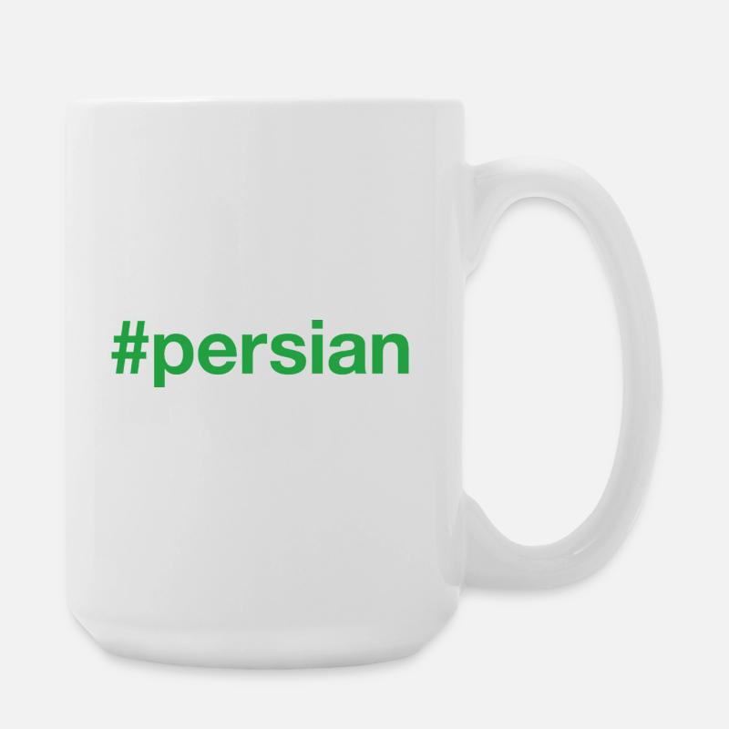 Persian Hashtag - Große Tasse 440 ml - Weiß