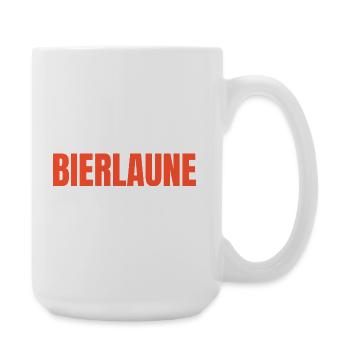 Bierlaune Shirt – Lustiges Frühlingsfest Bier Fest - Große Tasse 440 ml - Weiß - Rechts