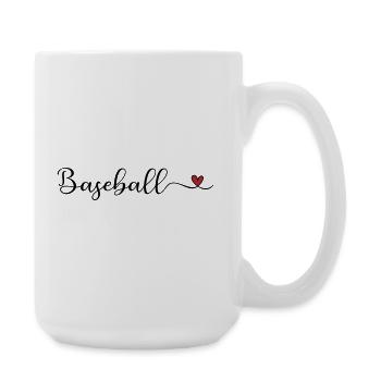 Baseball - Große Tasse 440 ml - Weiß - Rechts