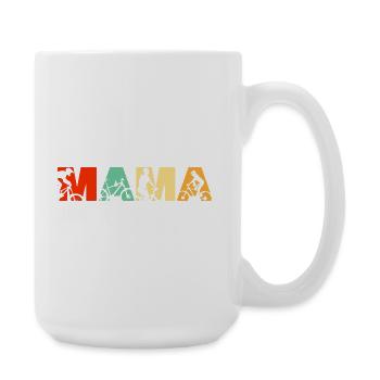 Mountain Biking Mama Off Road Cycling - Large Mug 440 ml - white - Right