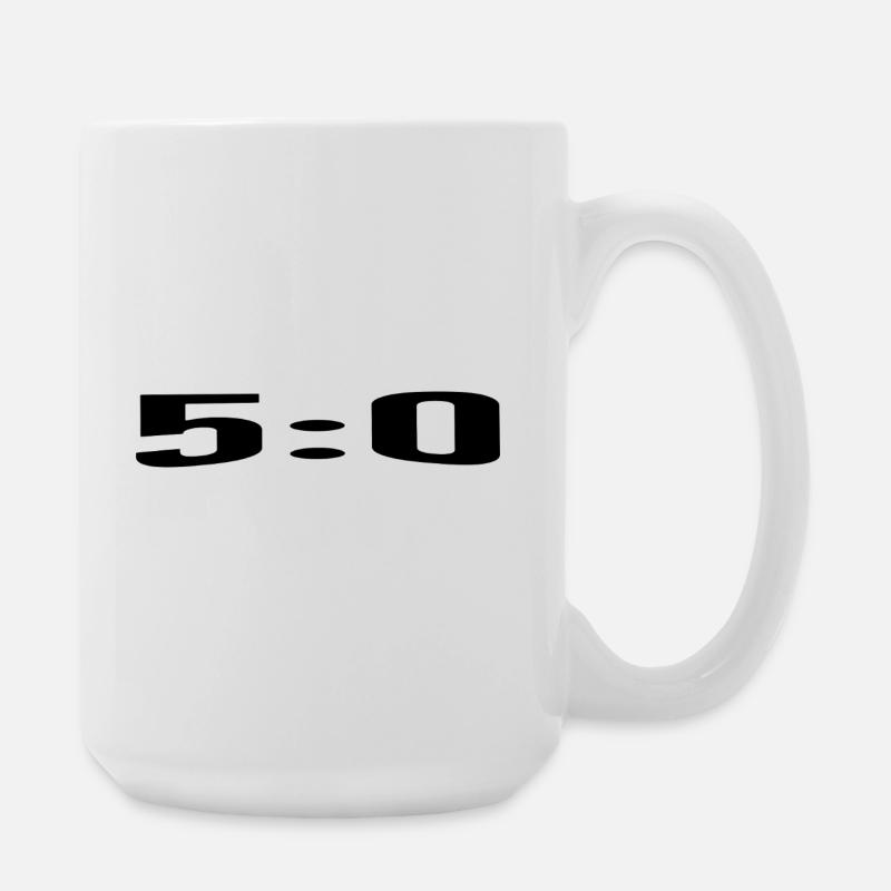 5:0, un score parfait - Grande tasse 440 ml - blanc