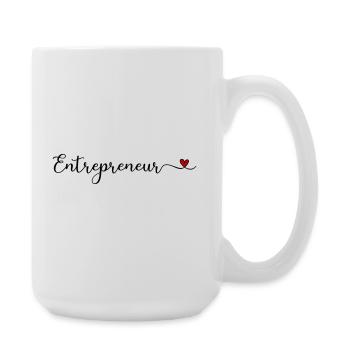 entrepreneur - Grande tasse 440 ml - blanc - Droite