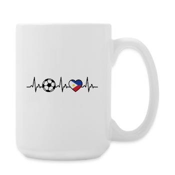 Philippines Football Heartbeat Philippines - Grande tasse 440 ml - blanc - Droite