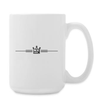 Krone Linie - Große Tasse 440 ml - Weiß - Rechts
