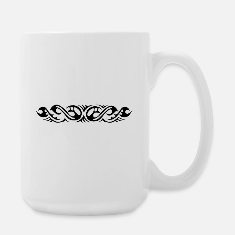 Tribal 7 von Helfspawn - Große Tasse 440 ml - Weiß