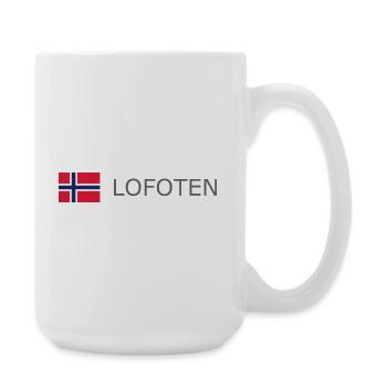 Norway Flag - Lofoten - Norge - Norwegen - Large Mug 440 ml - white - Right