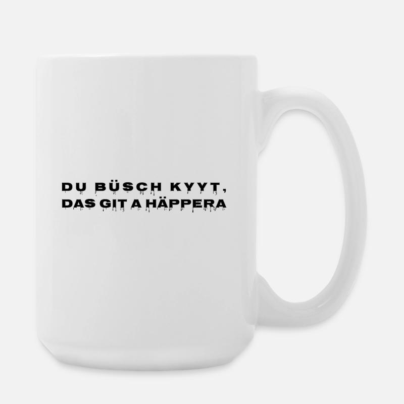 Du Häppara - Große Tasse 440 ml - Weiß