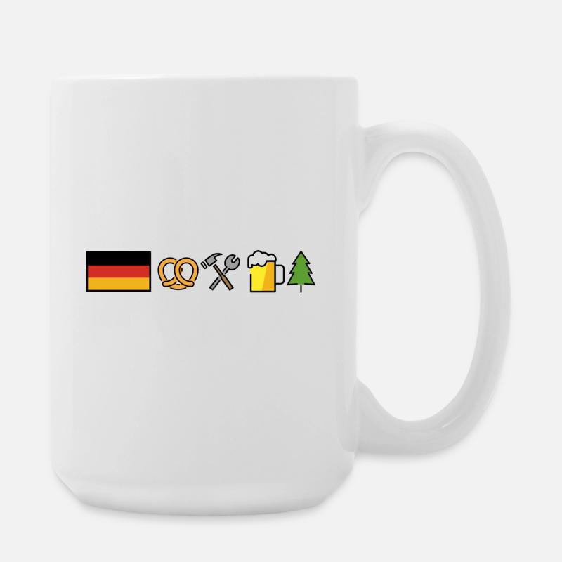 Germany Design - Große Tasse 440 ml - Weiß