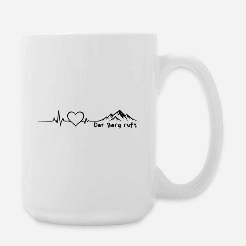 Der Berg ruft - Große Tasse 440 ml - Weiß