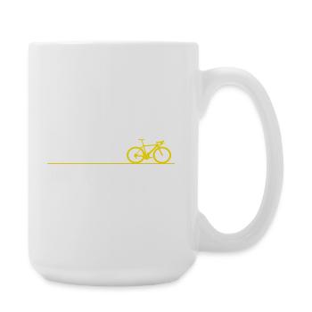 Bicycle Cycling Gift - Large Mug 440 ml - white - Right