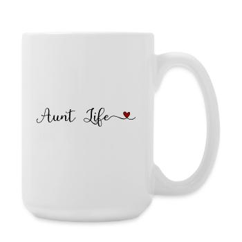 la vie de tante - Grande tasse 440 ml - blanc - Droite