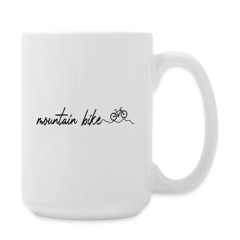 Bicycle Mountain Bike Mtb Cyclist - Large Mug 440 ml - white - Right