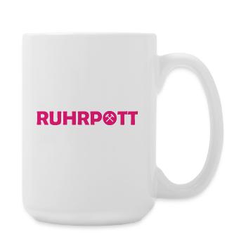 Ruhrpott - Dat hat wat mittn Herz zu tun - Zeche - Große Tasse 440 ml - Weiß - Rechts